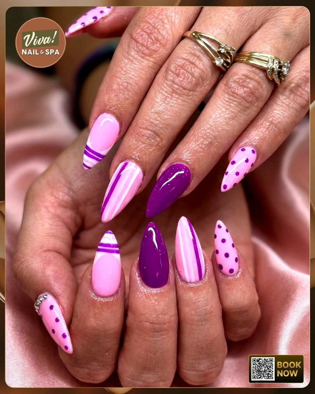 nail art by Viva Nail Spa Bentonville